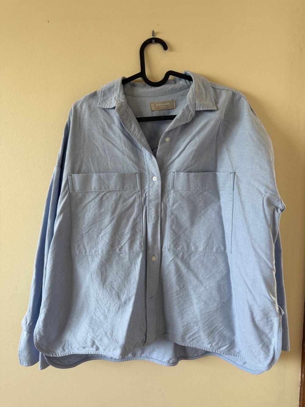 Everlane The Boxy Oxford Blue Button-Down Shirt
